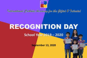 Recognition Day for SY 2019-2020 in our Homeschool